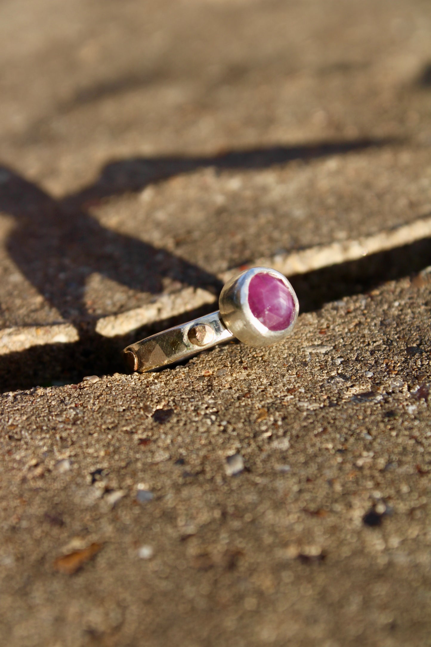 Silky Star Sapphire Ring with 10k gold - Size 6.25