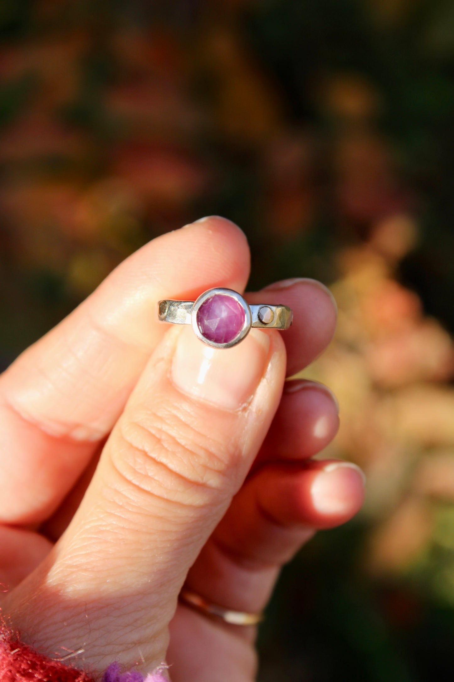 Silky Star Sapphire Ring with 10k gold - Size 6.25